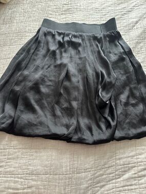 Classic Black Pleated Women's Skirt